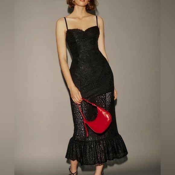 Reformation Dresses & Skirts - Reformation Canice Dress Black Lace size 10